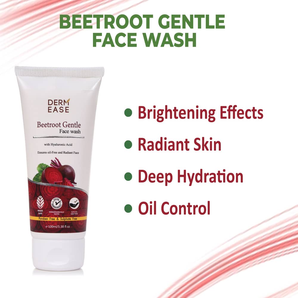 DERM EASE BEETROOT GENTLE FACE WASH